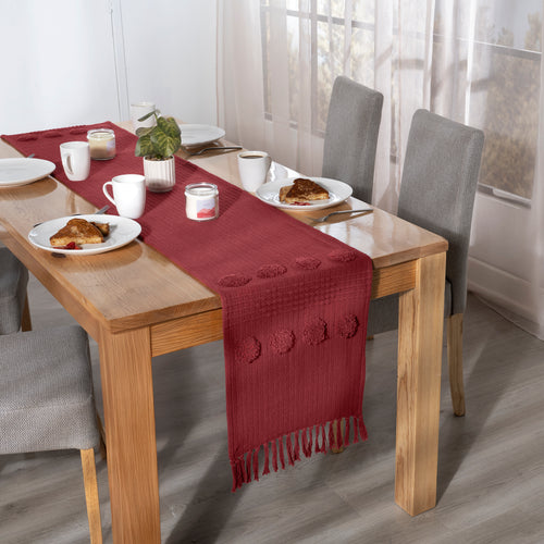 Camino De Mesa Mumbai Rojo MED