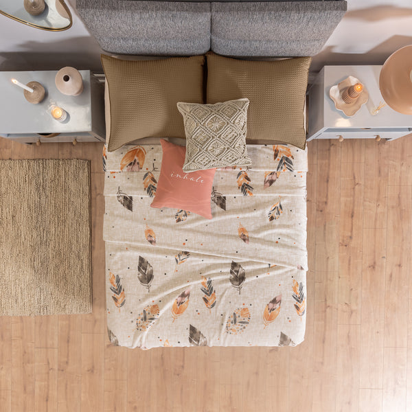 COBERTOR LIGERO PLUMAS KS/QS XL