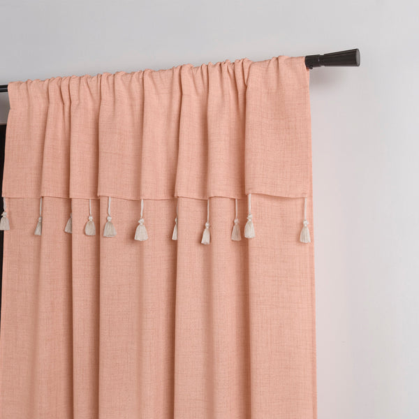 Cortinas Creta Rosa LARGA