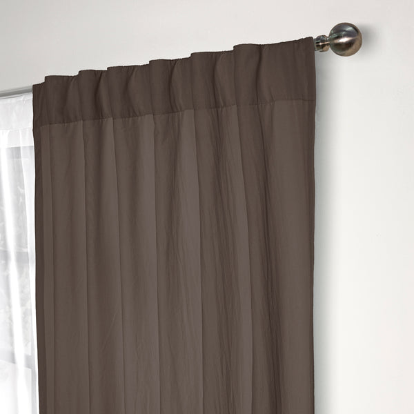 Cortinas Viasoft Washed Coffee LARGA