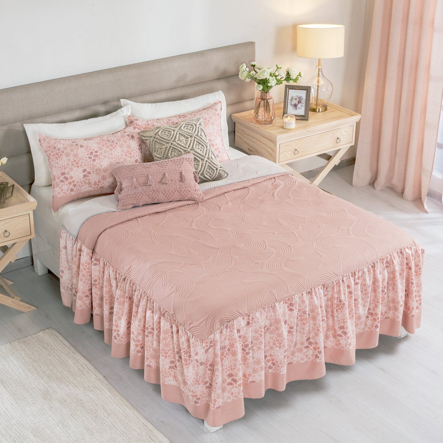 Colchas Vianney Matrimonial De Cama Matrimonial Edredones Con Cojines  EDREDON KS XL CATALUÑA, image size:1501x1501