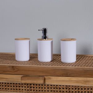 Juego De Accesorios Para Baño Blanco