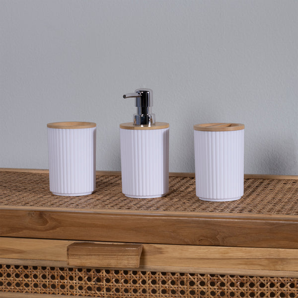 Juego De Accesorios Para Baño Blanco