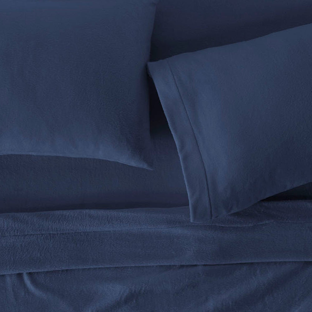 Sábanas Polar Azul KING SIZE
