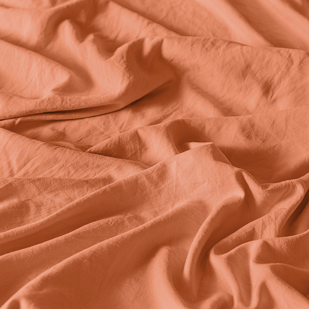 Sábanas Viasoft Washed Coral KS