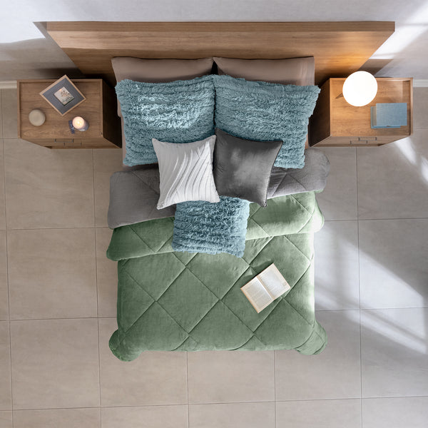 COBERTOR INVERNAL JADE MAT/IND XL