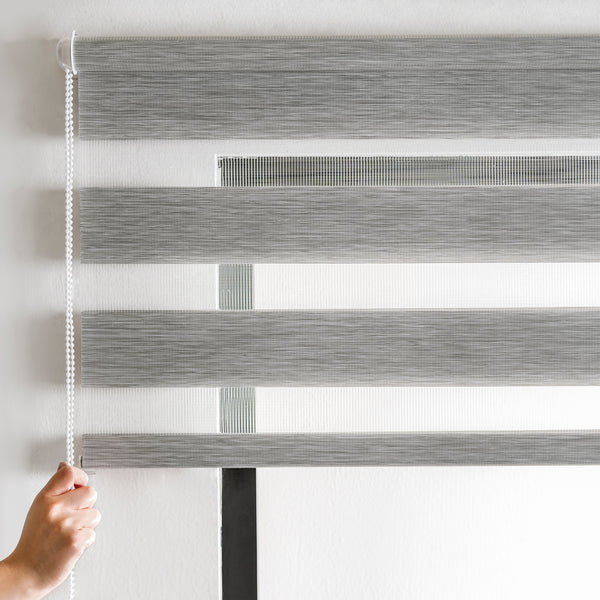 Cortinas Duo Gris 130 x 230