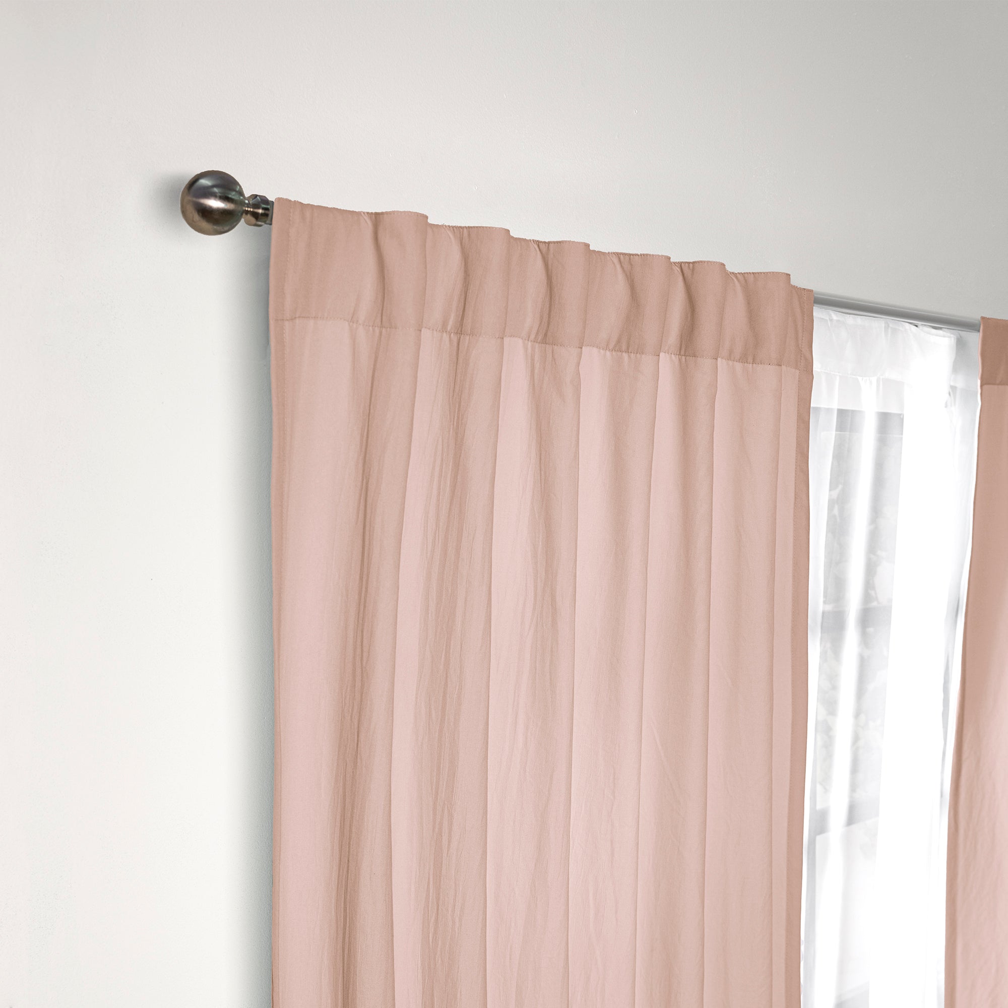 Cortinas Viasoft Washed Sweet Pink LARGA