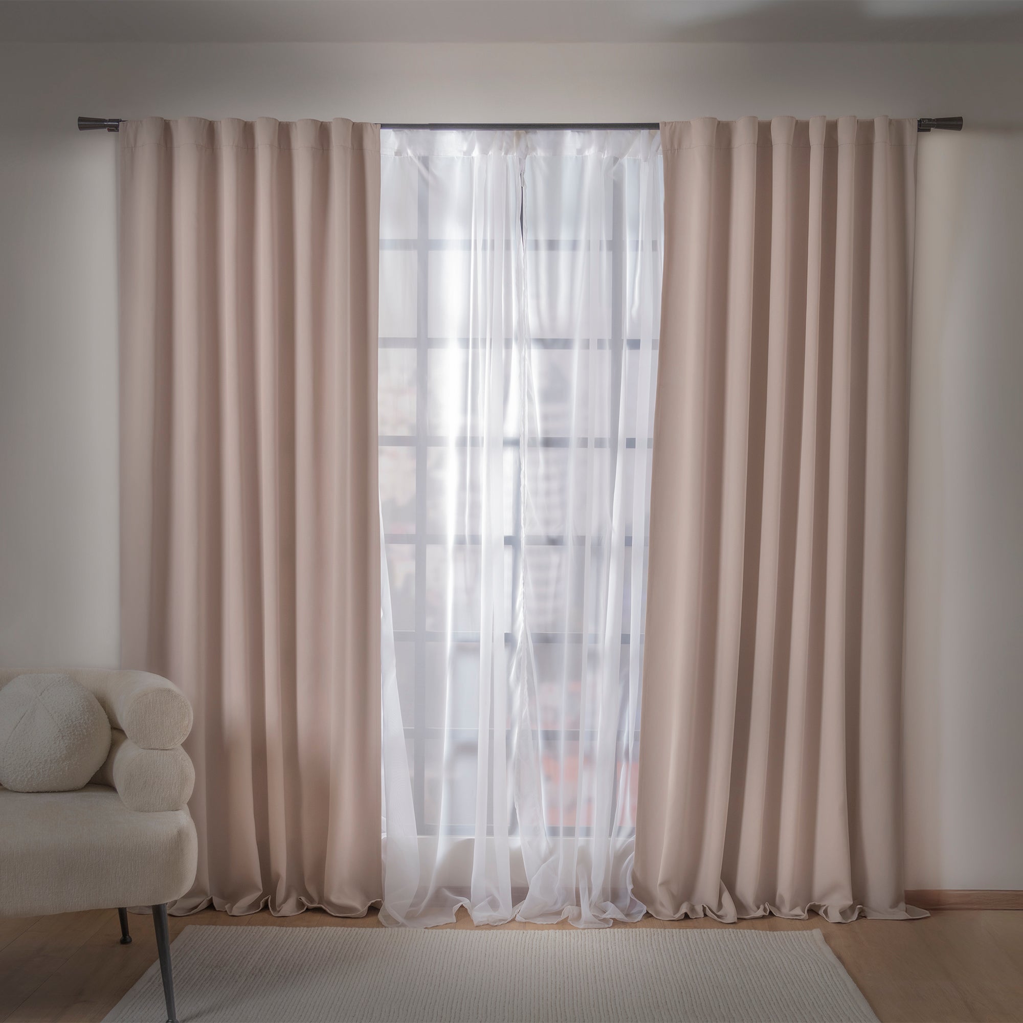 Cortinas Blackout Catania Sweet Pink LARGA