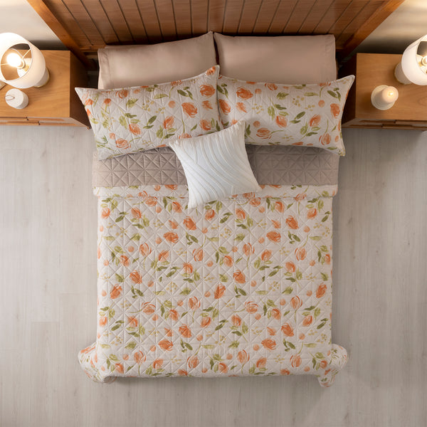 Edredón Tulipanes Con Fundas