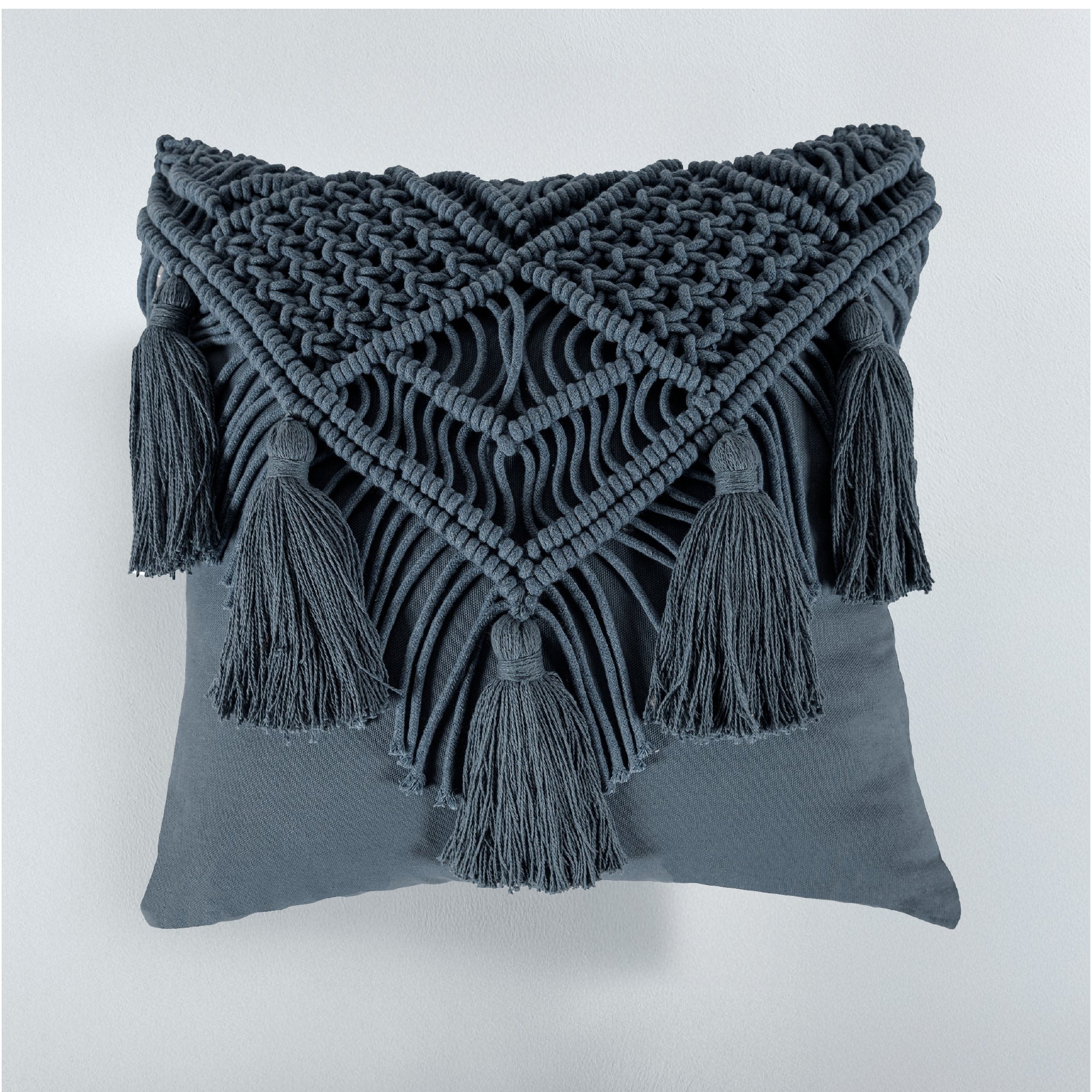 Funda De Cojín Macrame Indigo CUADRADO