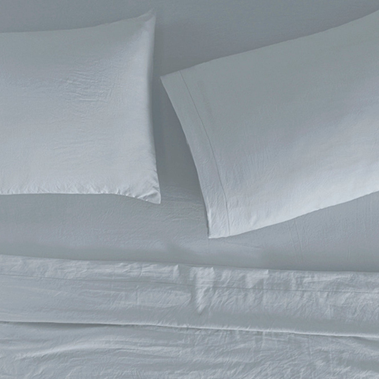 Sábanas Viasoft Washed Blue KING SIZE