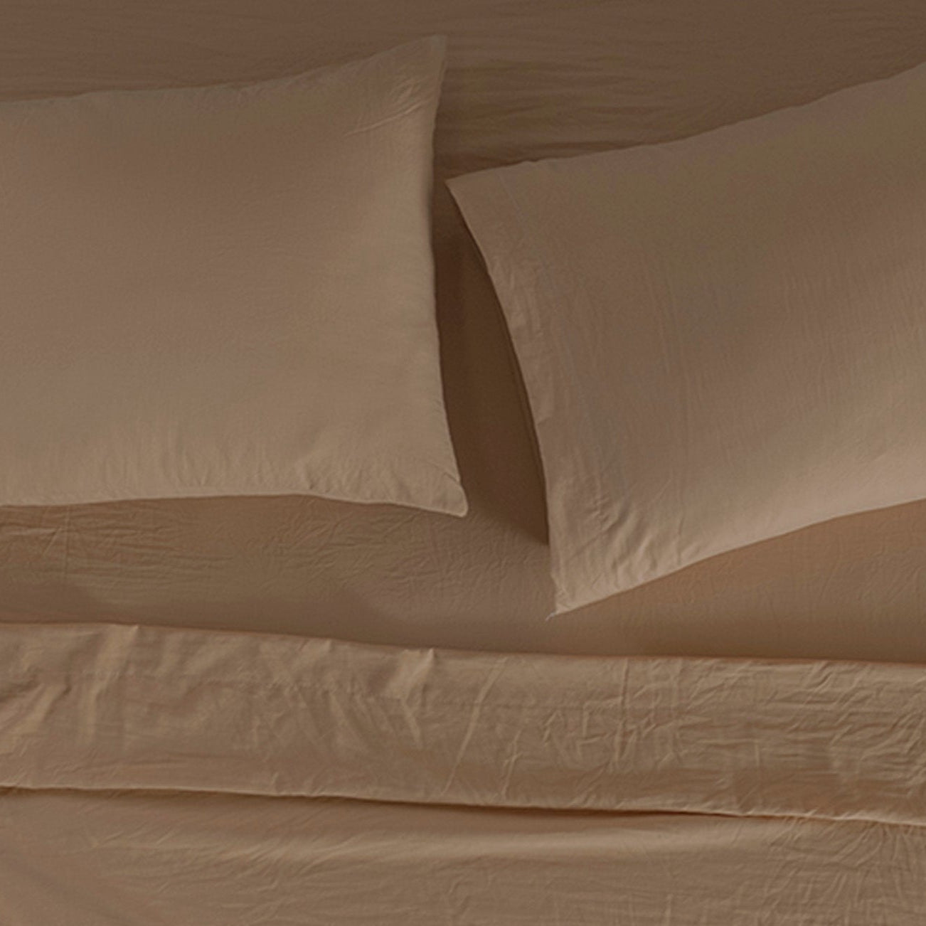 Sábanas Viasoft Washed Latte KING SIZE