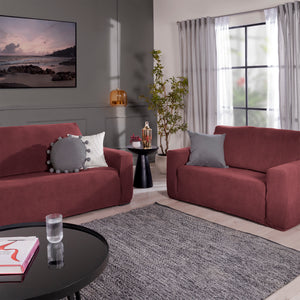 Funda De Sillón Niza Merlot LOVESEAT