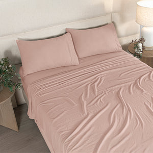 Sábanas Viasoft Washed Rosa