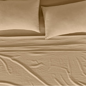 Sábanas Viasoft Washed Toffee MAT