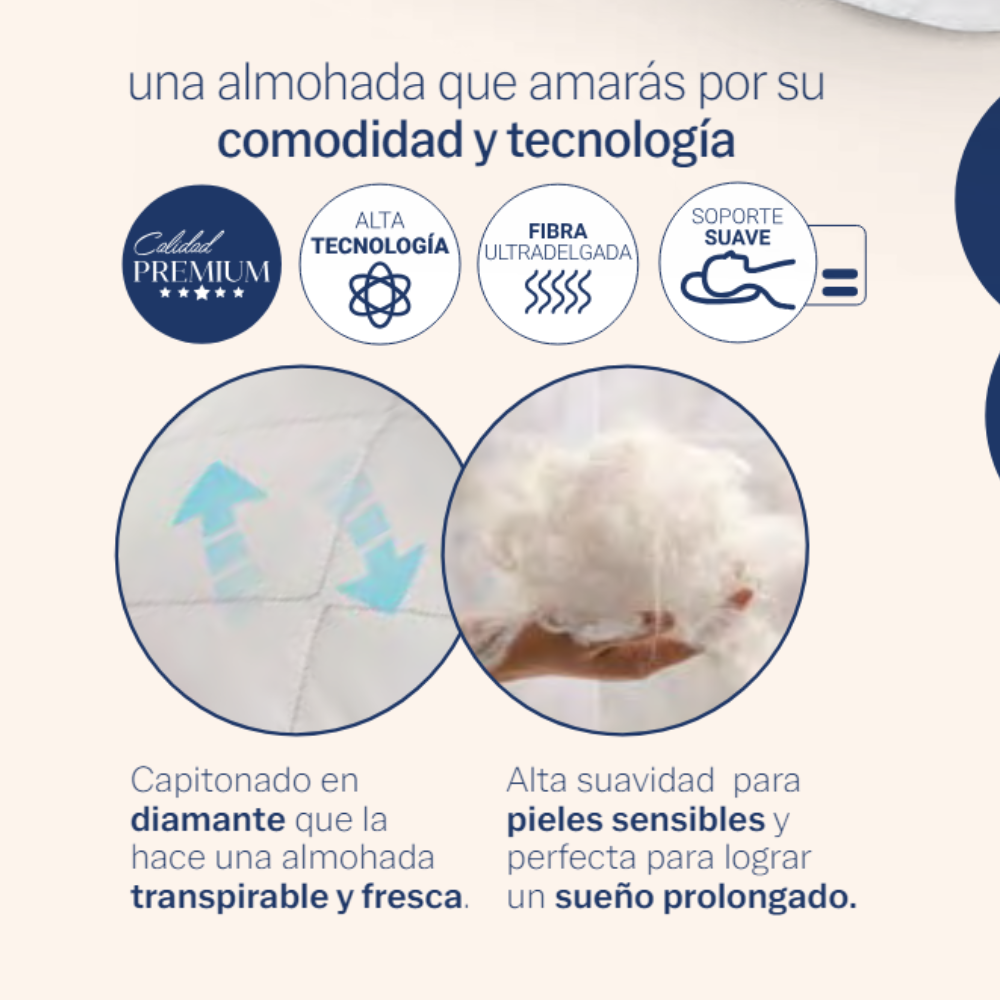 King Size Almohada Super Confort Vianney Almohada Super Confort KS